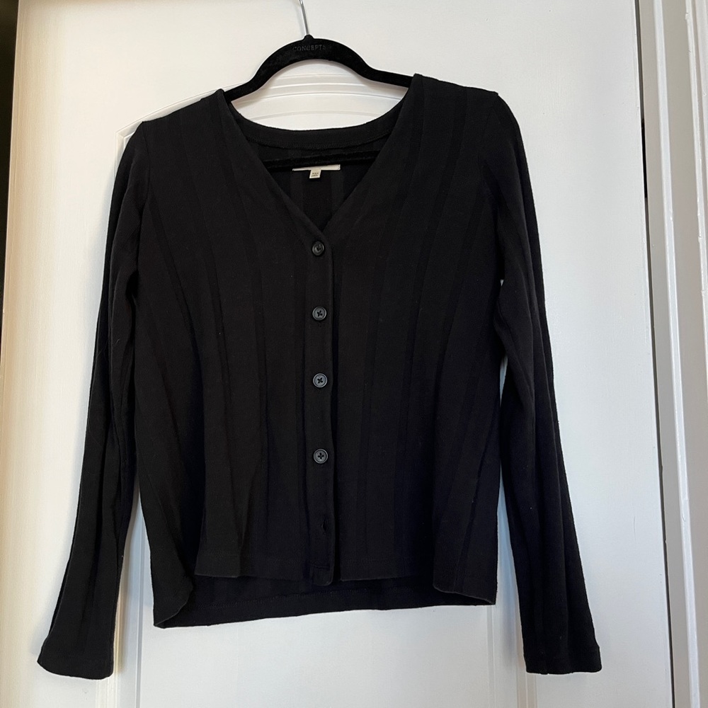 Madewell knit pullover button down